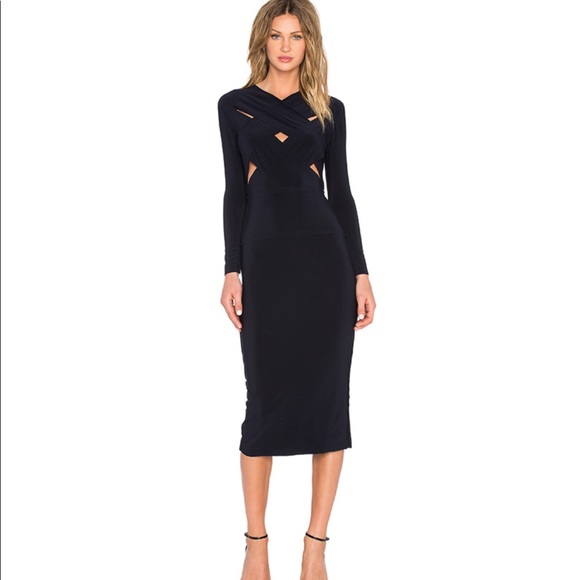 Norma Kamali Dresses & Skirts - Norma Kamali midnight criss cross dress